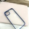 iPhone 14 Plus Transparent Metallic Blue Premium Matt Mobile Cover