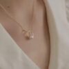 Interlock Pearl Necklace