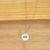 Customized Photo Coin Necklace (Single Side Print – Anti Tarnish ) (Preorder)