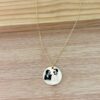 Customized Photo Coin Necklace (Single Side Print – Anti Tarnish ) (Preorder)